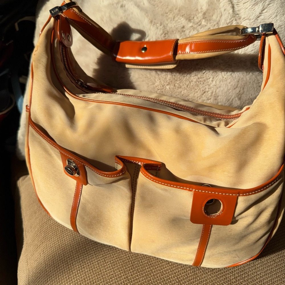 Tod's Cream & Tan Hobo Bag-OFFER 25%OFF